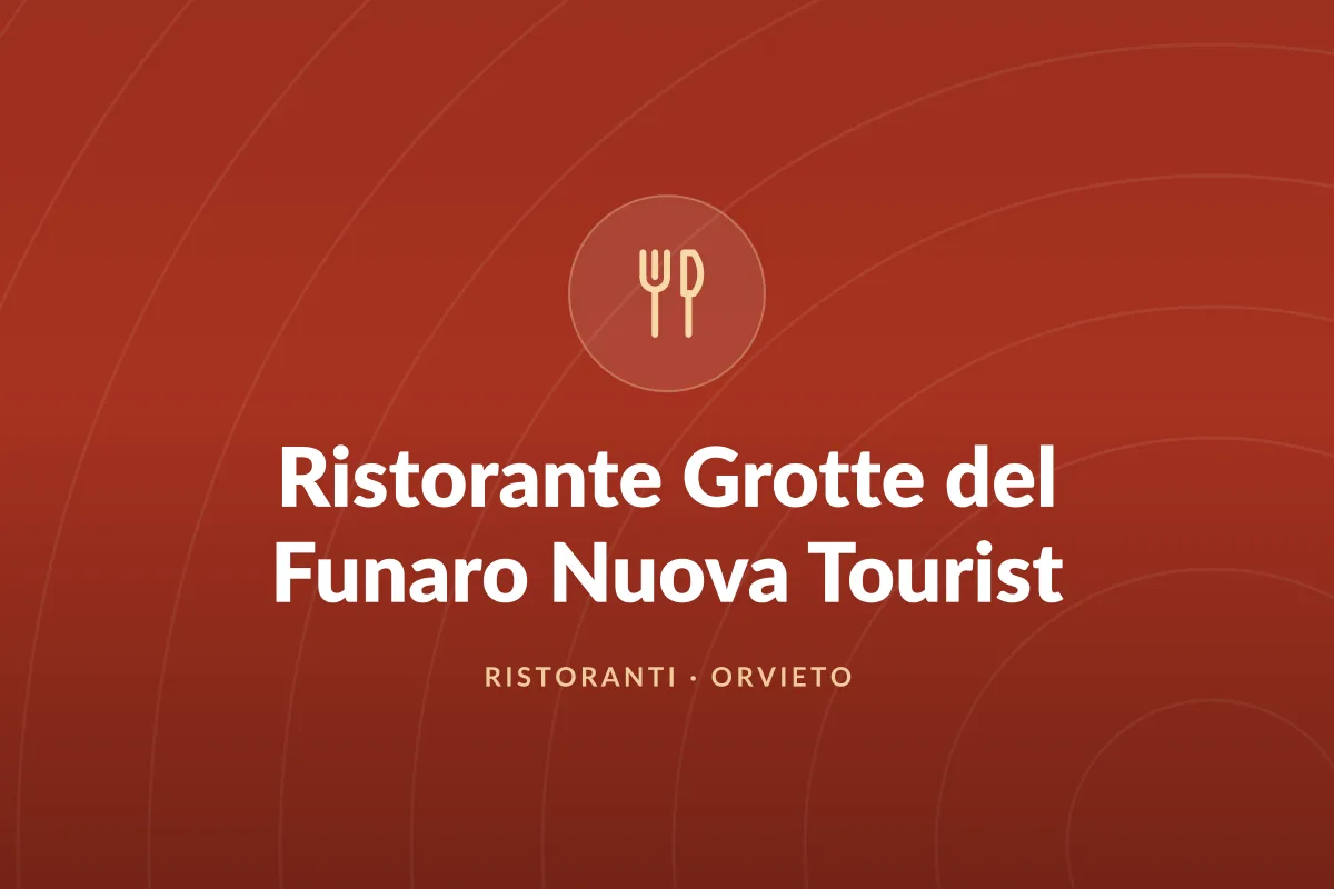 Ristorante Grotte del Funaro Nuova Tourist
