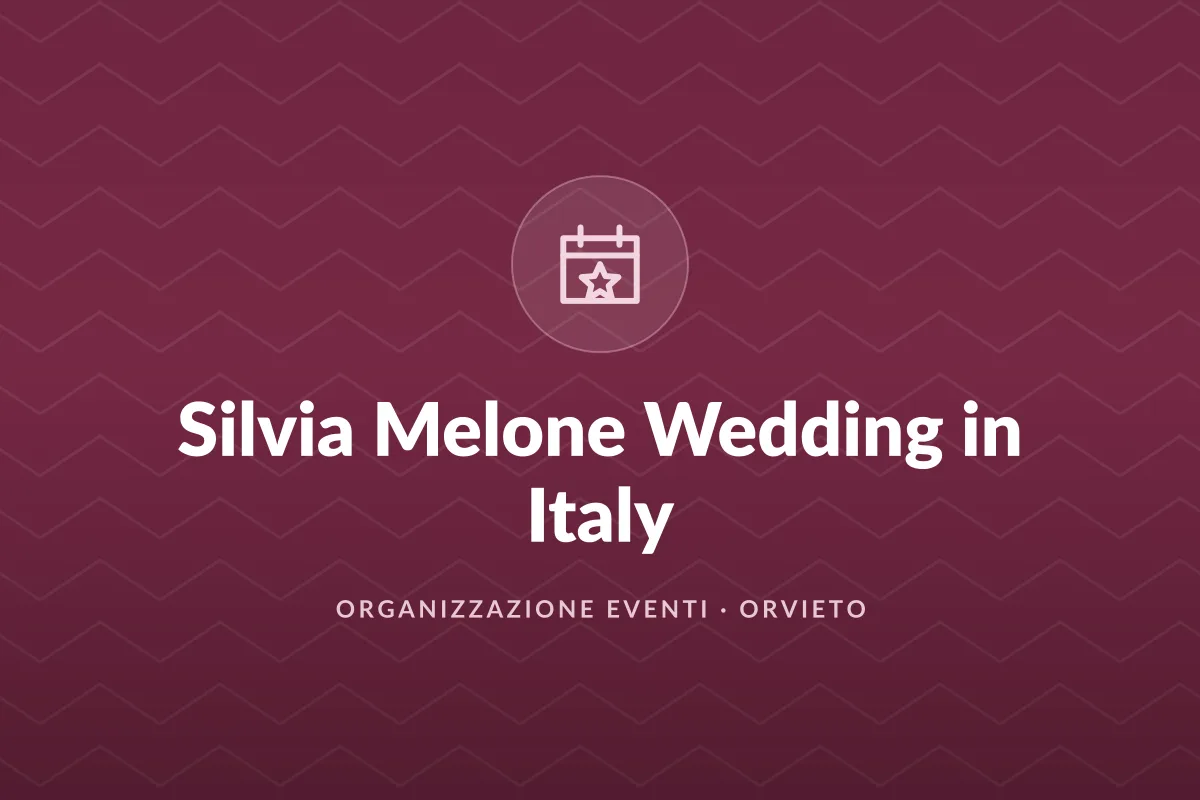 Silvia Melone Wedding in Italy
