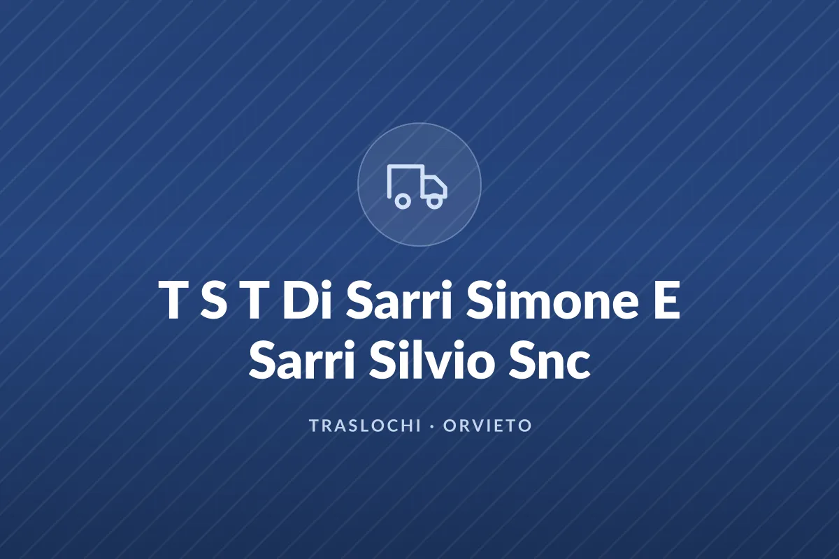 T S T Di Sarri Simone E Sarri Silvio Snc