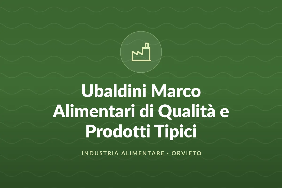 Ubaldini Marco Alimentari di Qualità e Prodotti Tipici