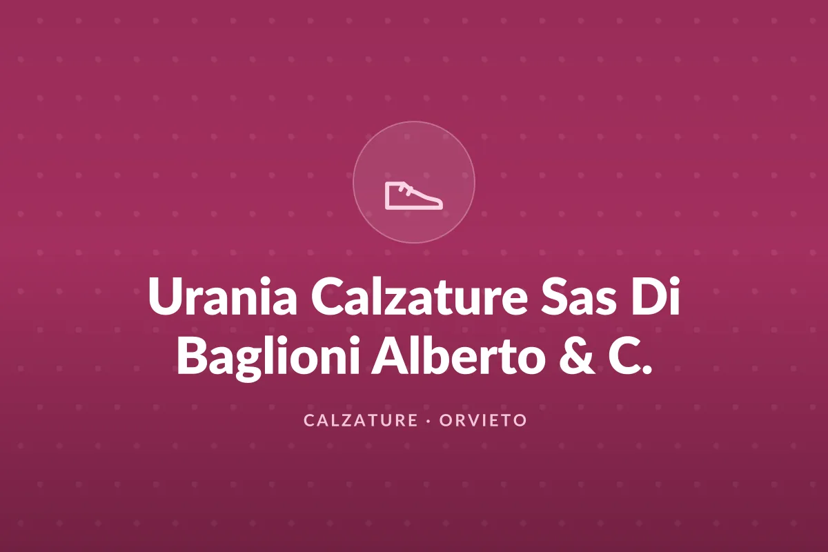 Urania Calzature Sas Di Baglioni Alberto & C.
