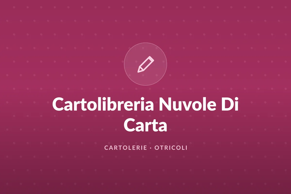 Cartolibreria Nuvole Di Carta