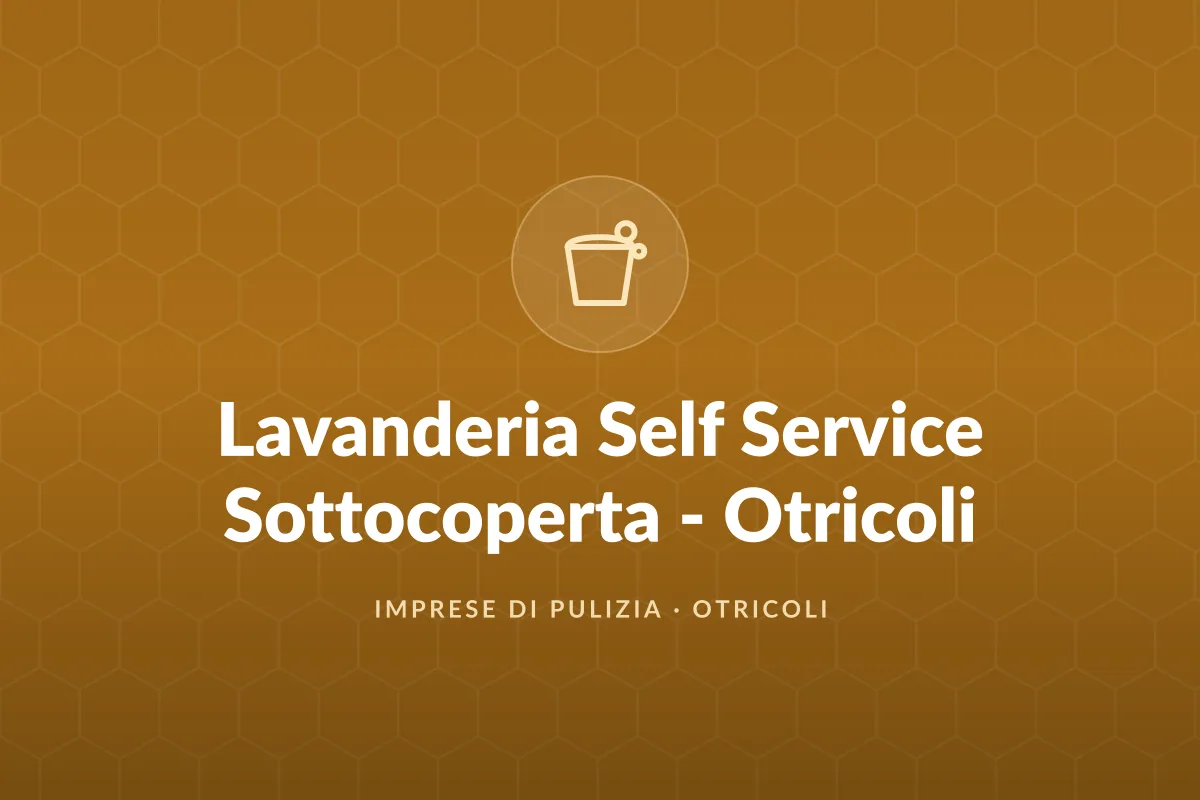 Lavanderia Self Service Sottocoperta - Otricoli