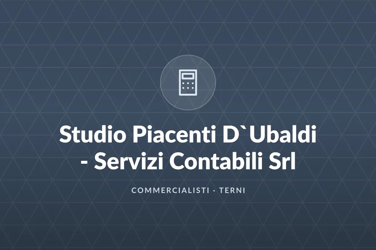 Studio Piacenti D`Ubaldi - Servizi Contabili Srl