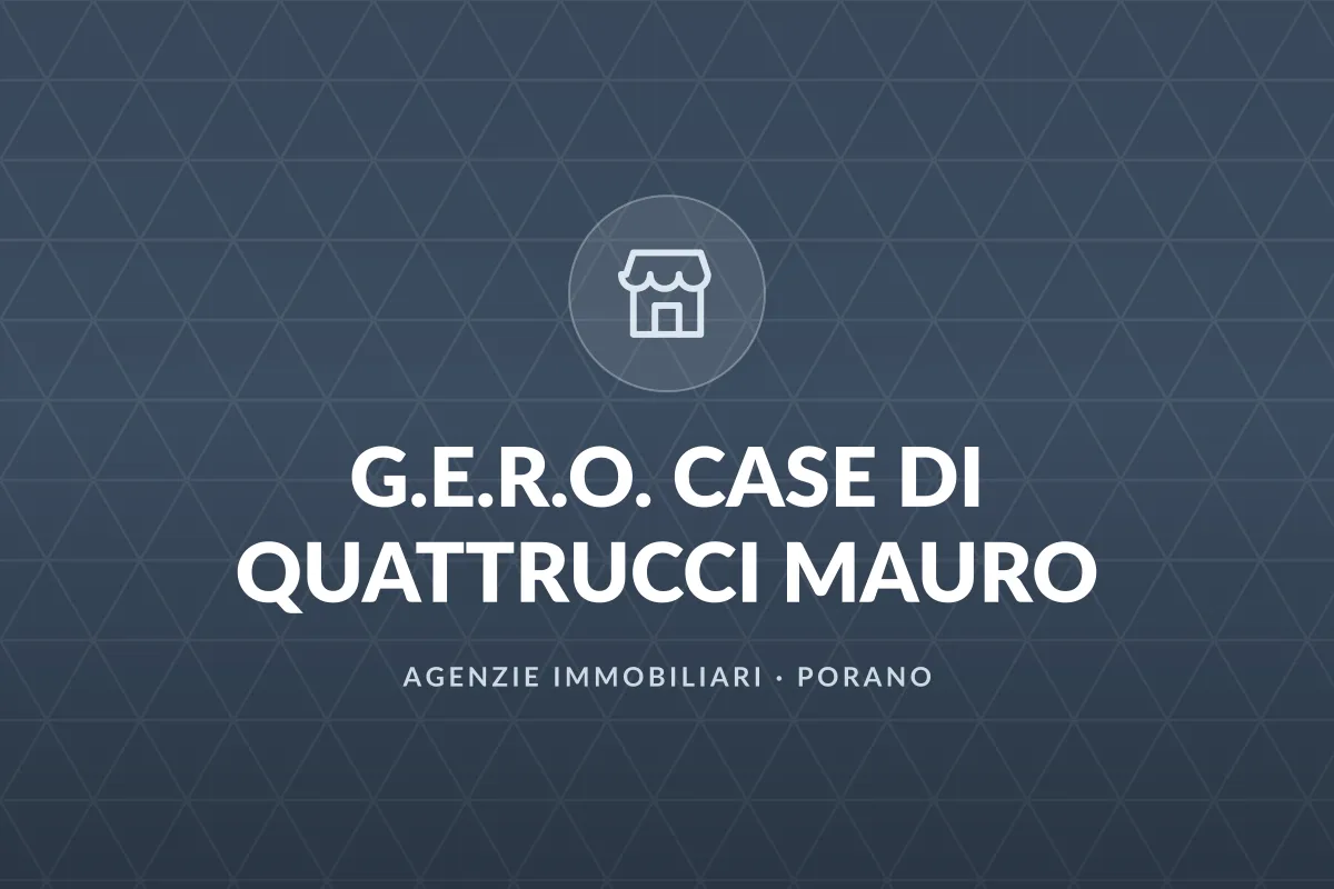 G.E.R.O. CASE DI QUATTRUCCI MAURO
