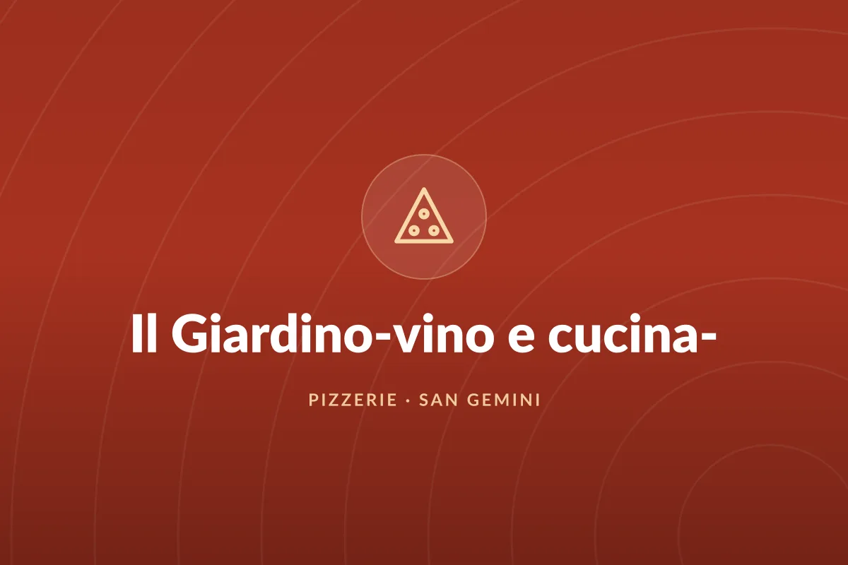 Il Giardino-vino e cucina-