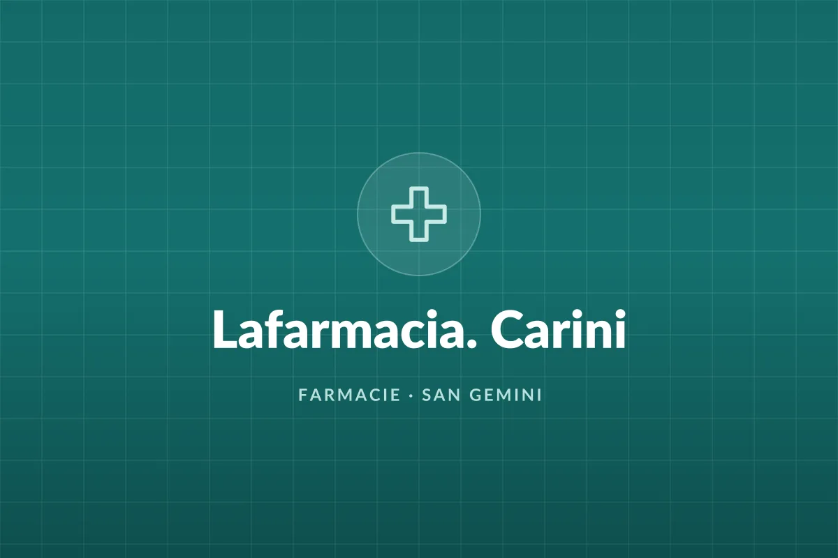 Lafarmacia. Carini