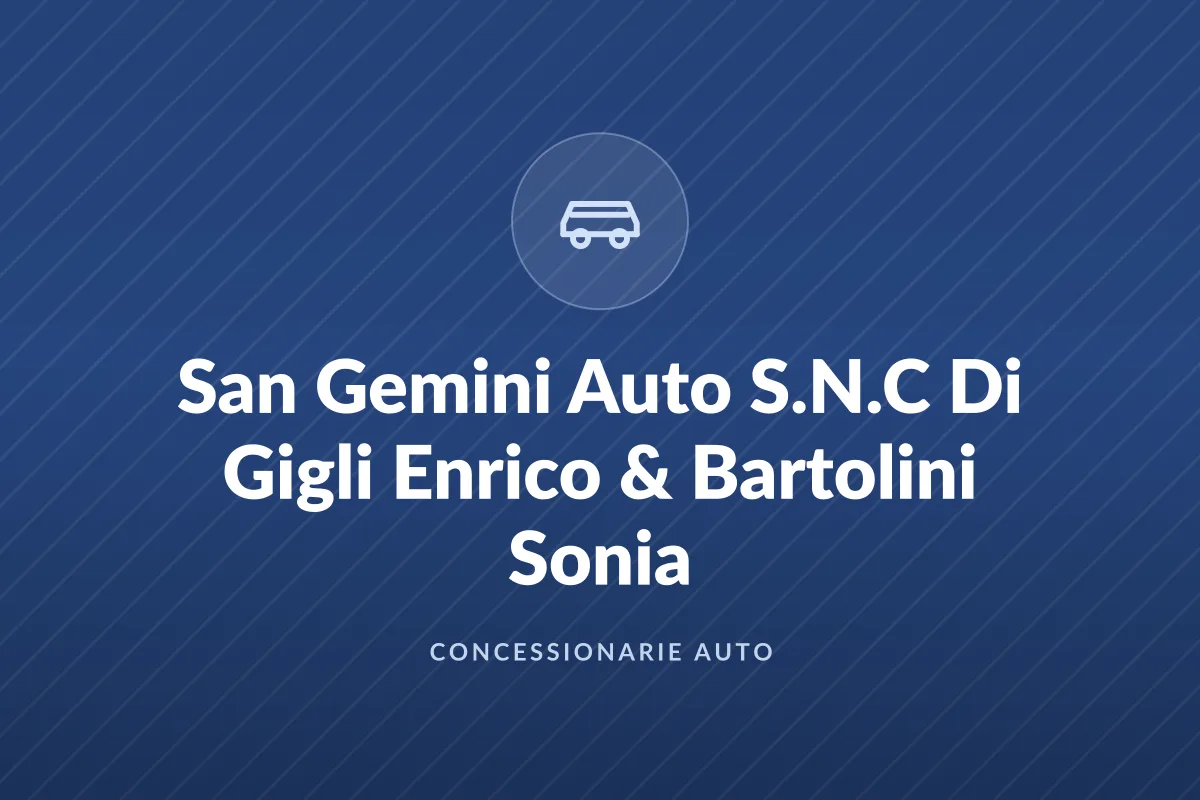 San Gemini Auto S.N.C Di Gigli Enrico & Bartolini Sonia