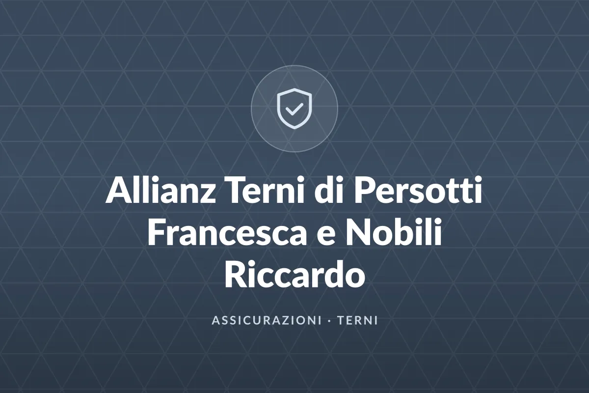 Allianz Terni di Persotti Francesca e Nobili Riccardo