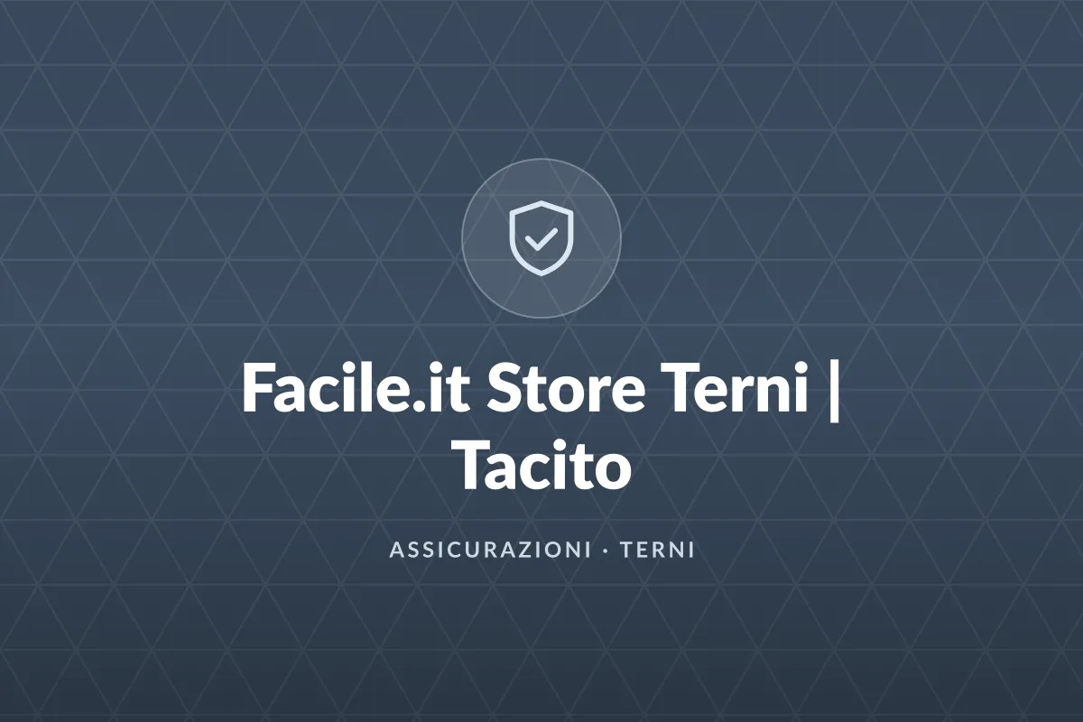 Facile.it Store Terni | Tacito