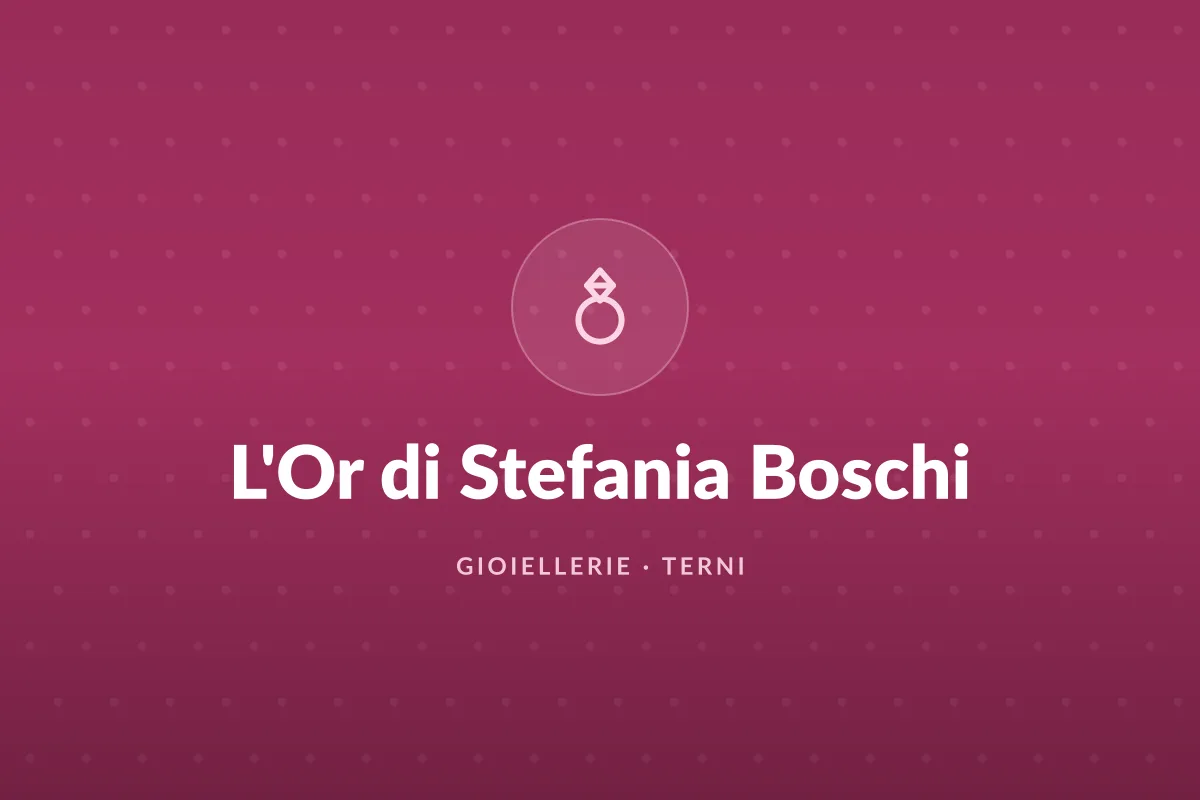 L’Or di Stefania Boschi