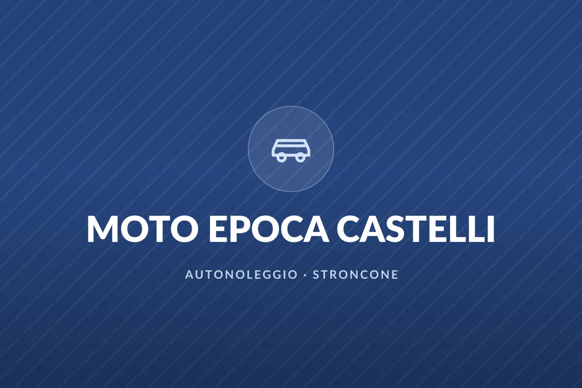 MOTO EPOCA CASTELLI