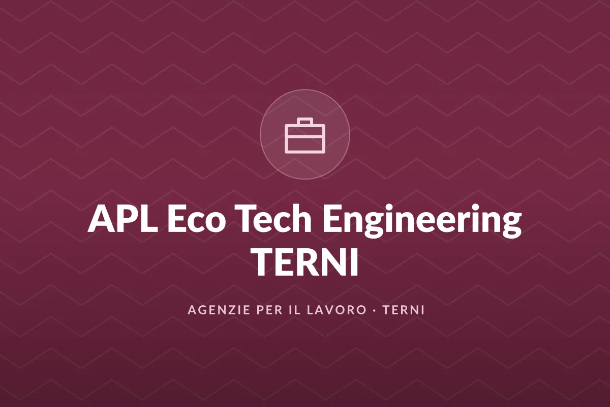 APL Eco Tech Engineering TERNI