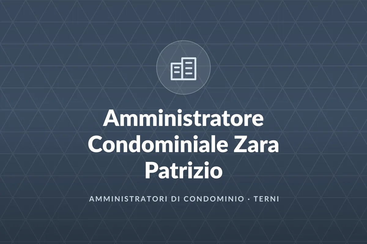 Amministratore Condominiale Zara Patrizio
