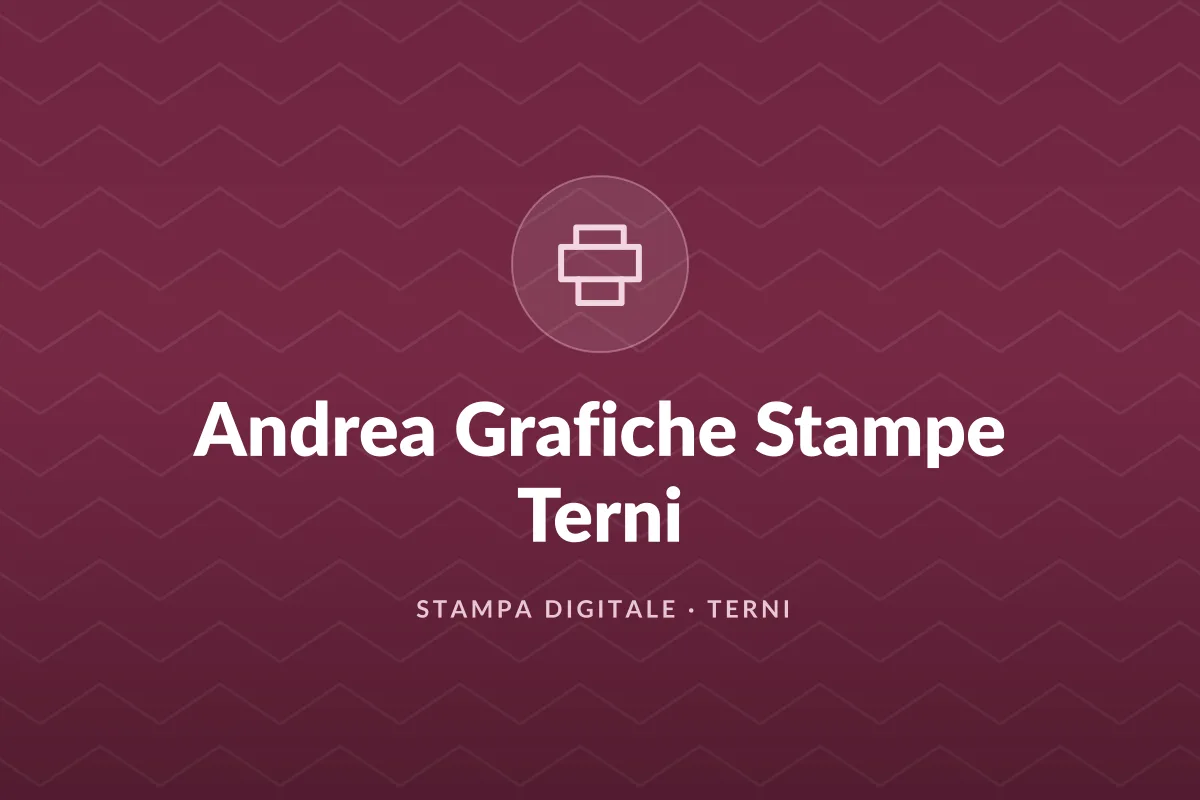 Andrea Grafiche Stampe Terni