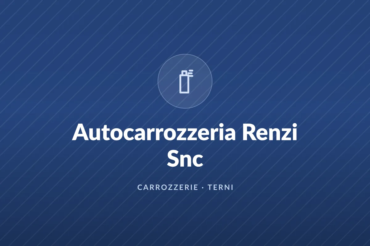 Autocarrozzeria Renzi Snc
