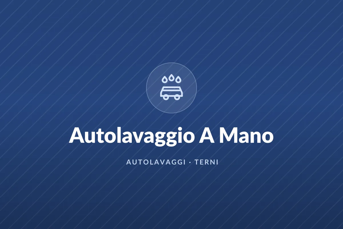 Autolavaggio A Mano