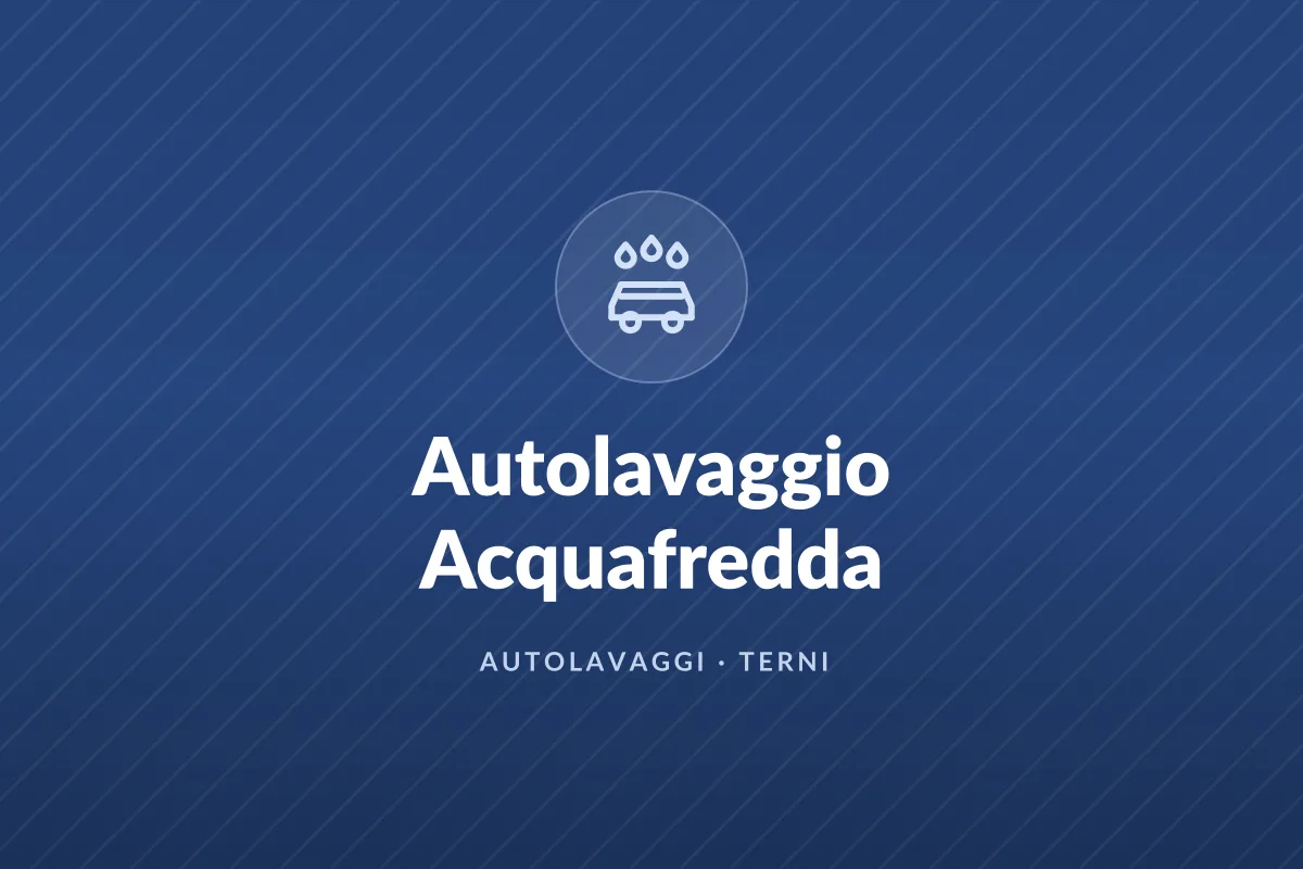 Autolavaggio Acquafredda