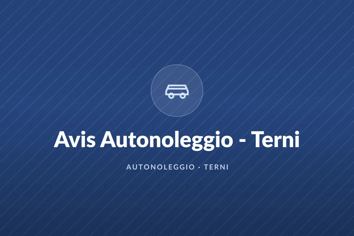 Avis Autonoleggio - Terni