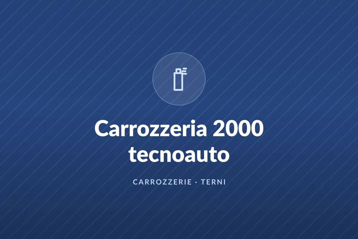 Carrozzeria 2000 tecnoauto