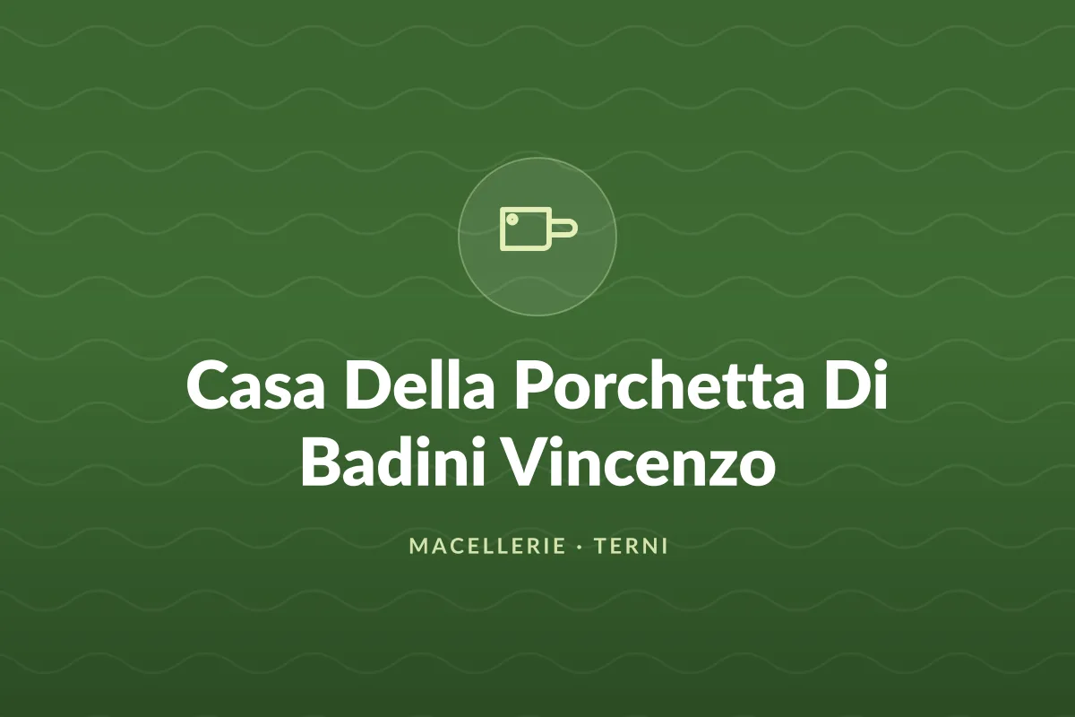 Casa Della Porchetta Di Badini Vincenzo