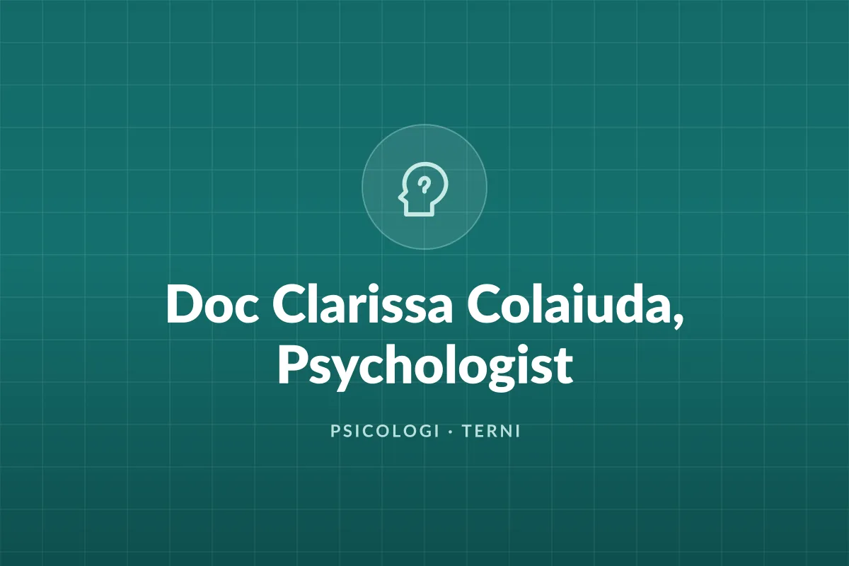 Doc Clarissa Colaiuda, Psychologist
