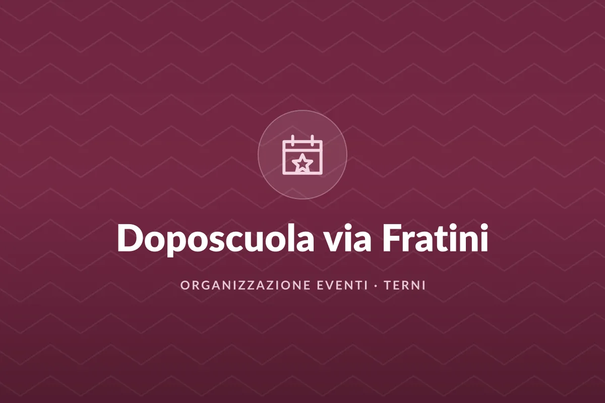 Doposcuola via Fratini