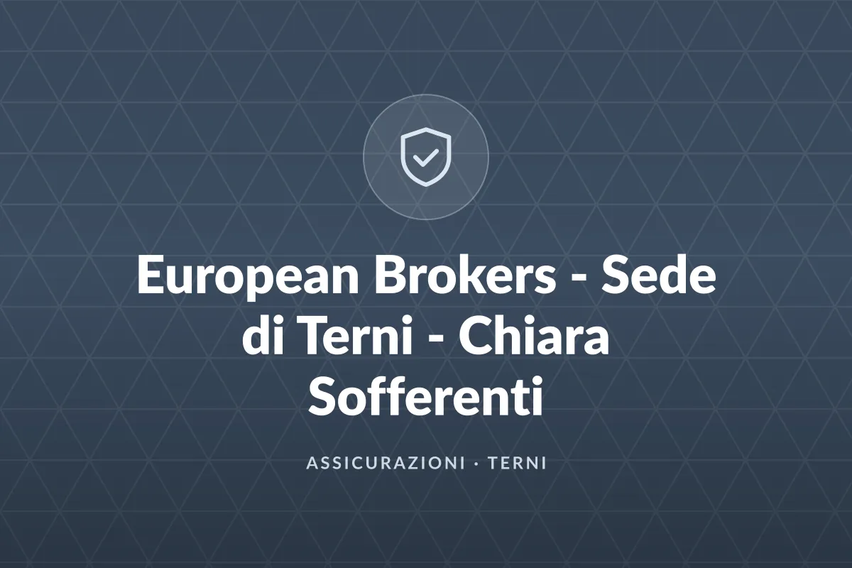 European Brokers - Sede di Terni - Chiara Sofferenti