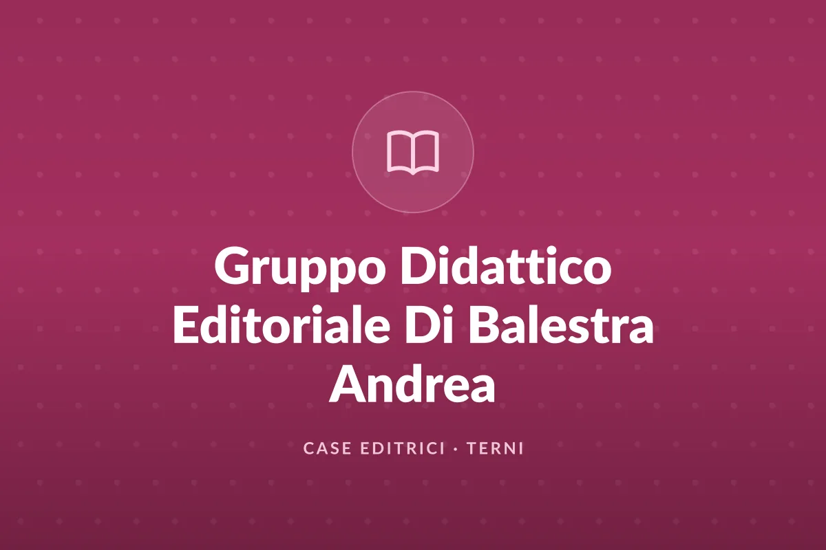 Gruppo Didattico Editoriale Di Balestra Andrea