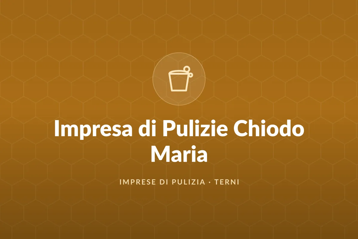 Impresa di Pulizie Chiodo Maria