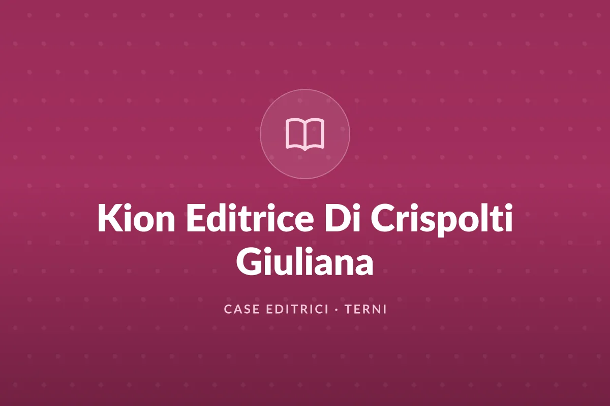 Kion Editrice Di Crispolti Giuliana