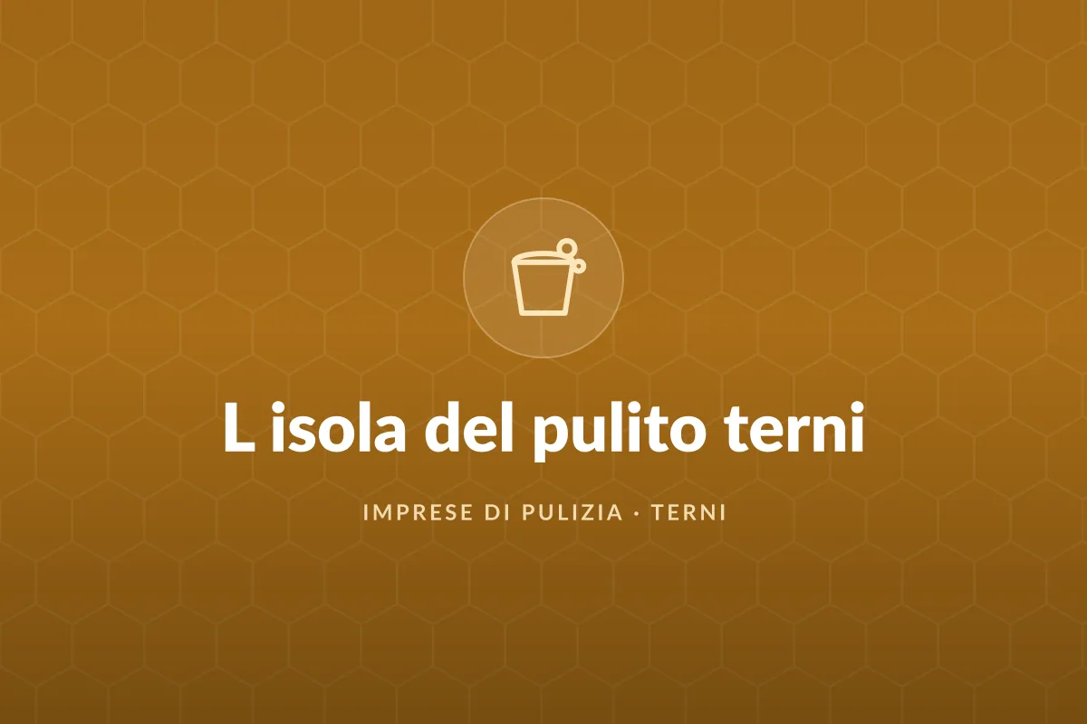 L isola del pulito terni