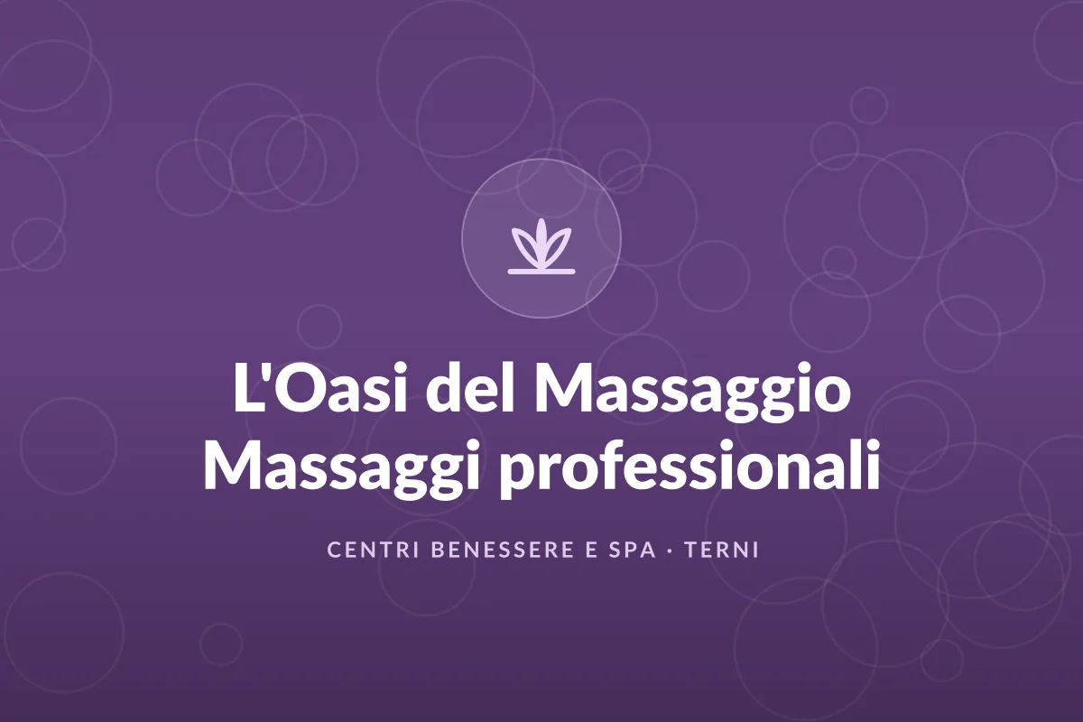 L'Oasi del Massaggio Massaggi professionali