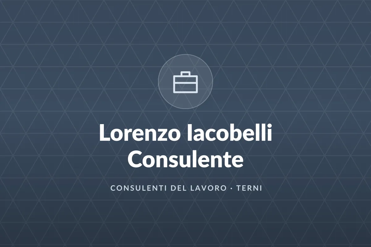 Lorenzo Iacobelli Consulente