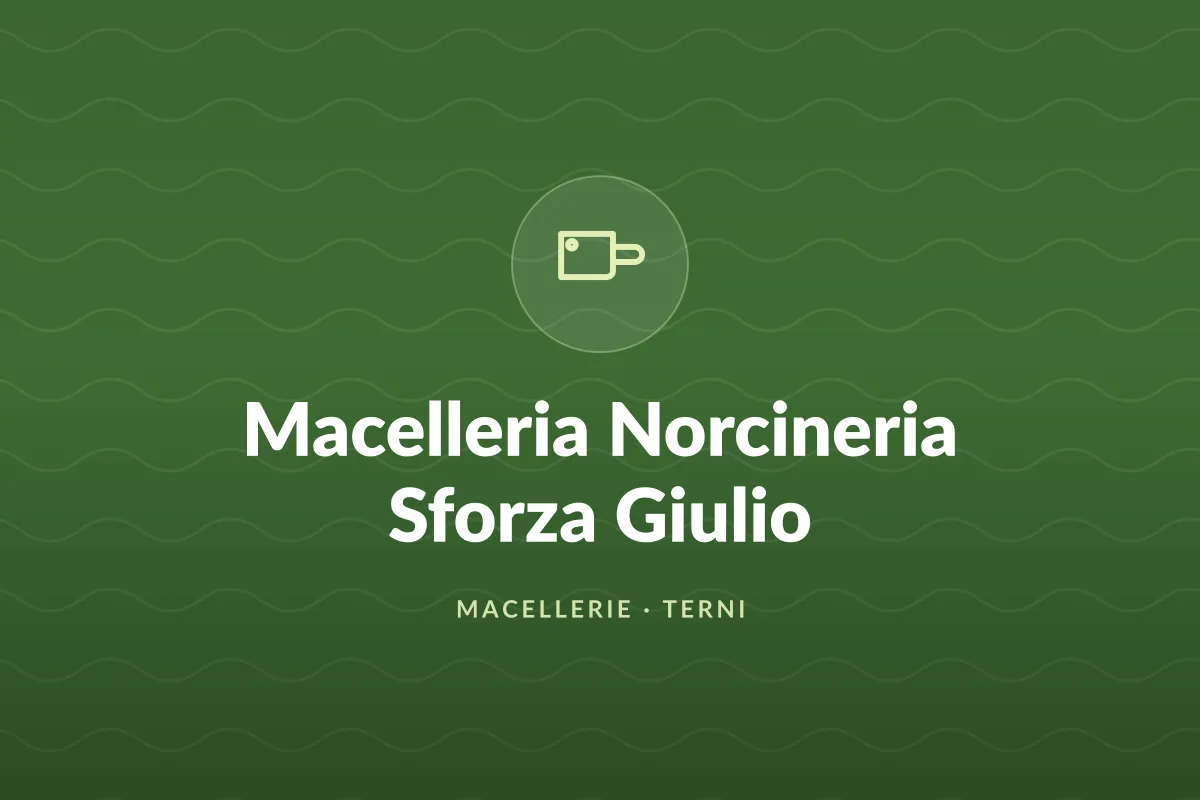 Macelleria Norcineria Sforza Giulio