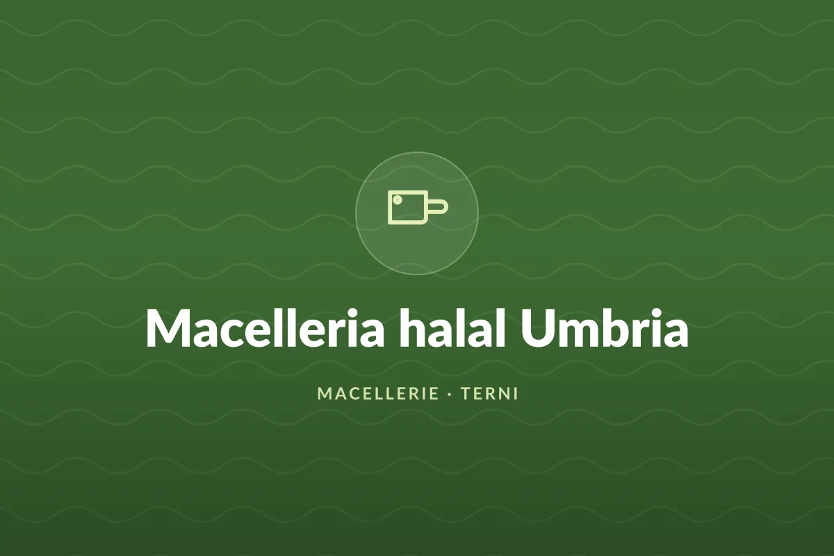 Macelleria halal Umbria المجزرة الاسلامية حلال امبرية