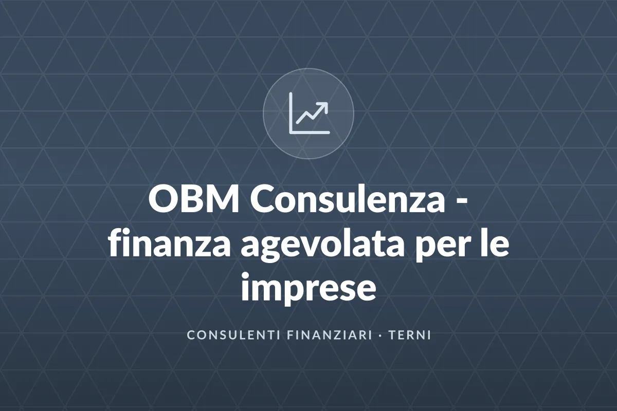 OBM Consulenza - finanza agevolata per le imprese