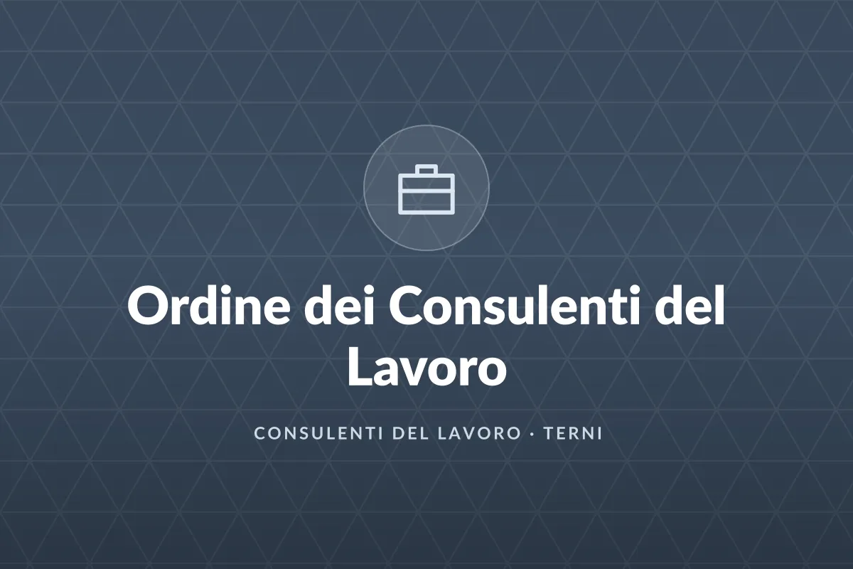 Ordine dei Consulenti del Lavoro