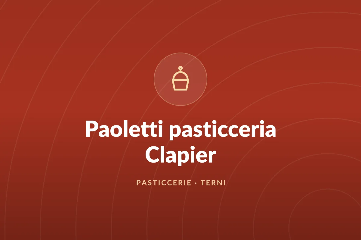 Paoletti pasticceria Clapier