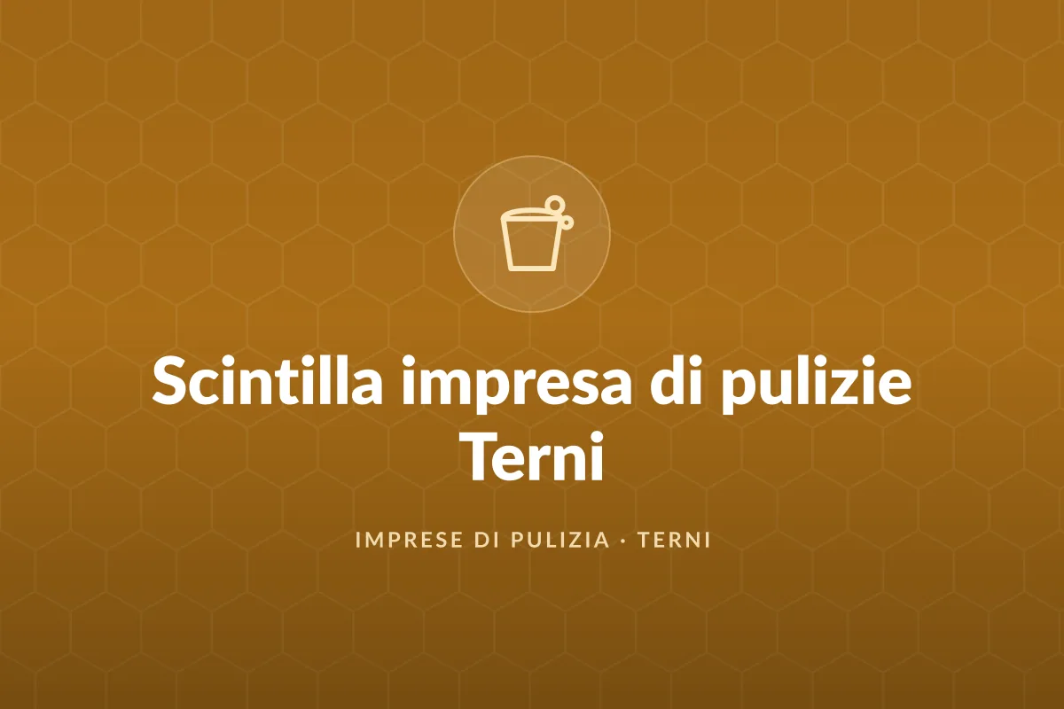 Scintilla impresa di pulizie Terni