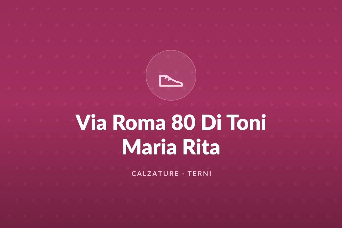 Via Roma 80 Di Toni Maria Rita