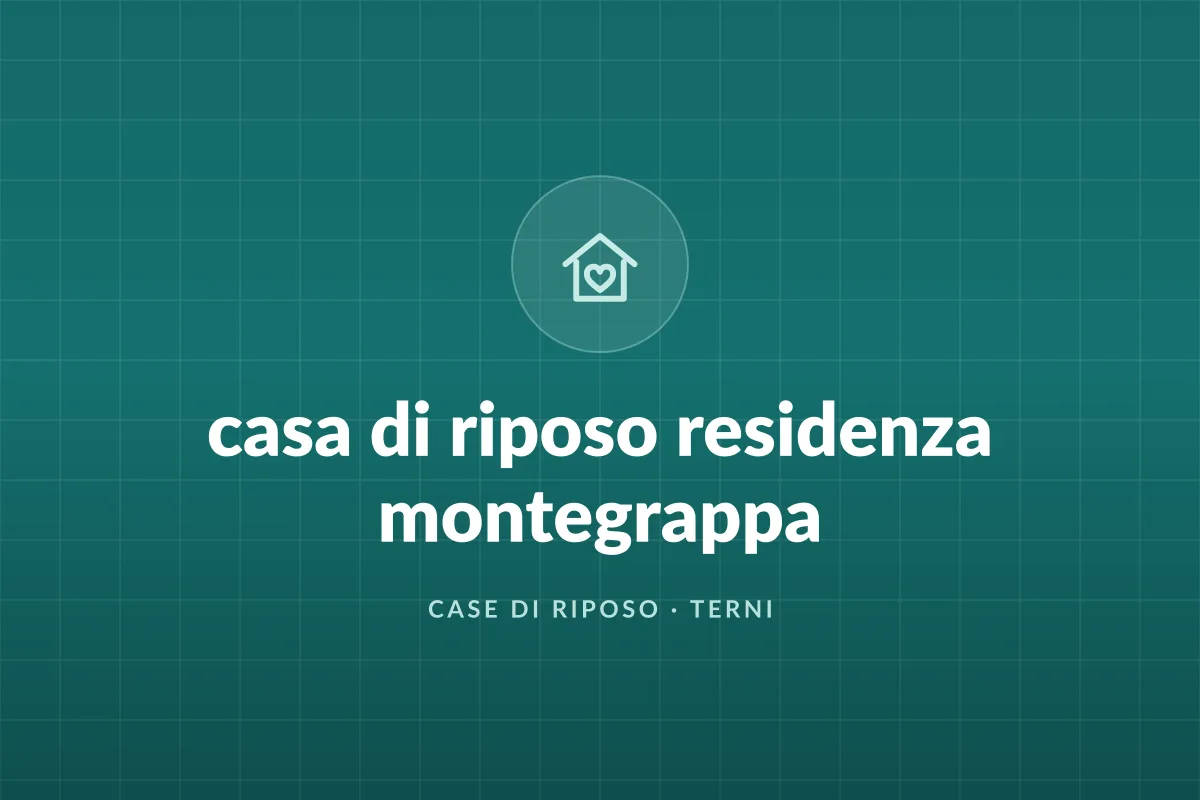 casa di riposo residenza montegrappa
