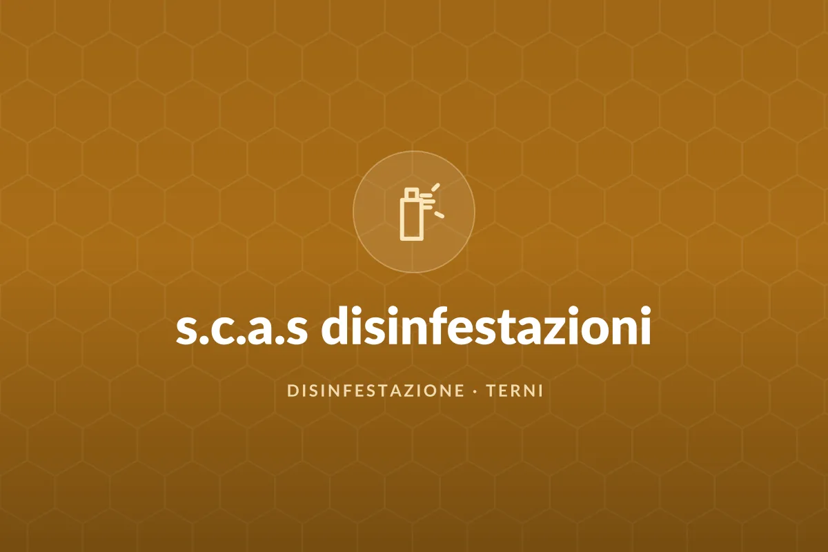 s.c.a.s disinfestazioni