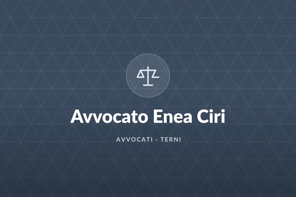 Avvocato Enea Ciri