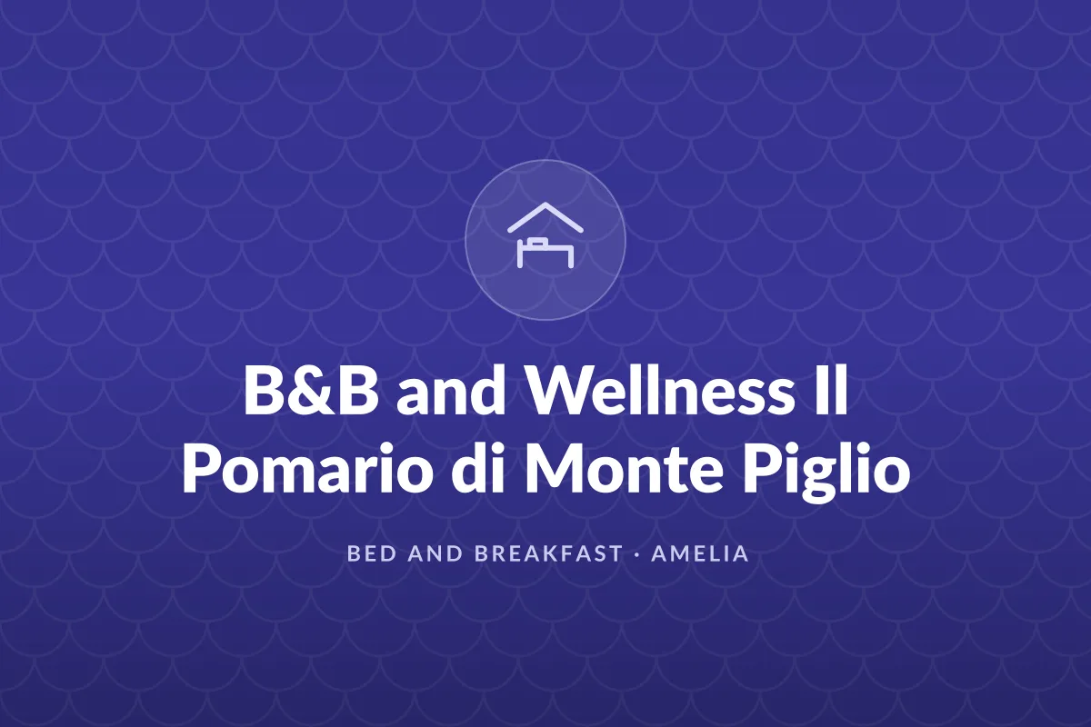 B&B and Wellness Il Pomario di Monte Piglio